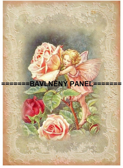 Bavlněný panel 14x20 cm - skladem — foto 1