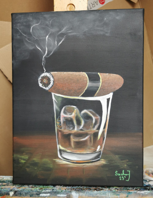 Whisky a doutník — foto 1