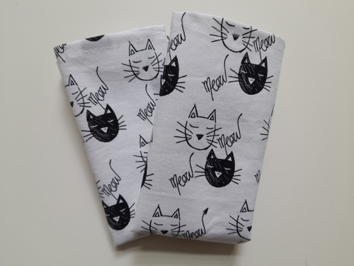 Kapesník Meow černobílý — foto 1