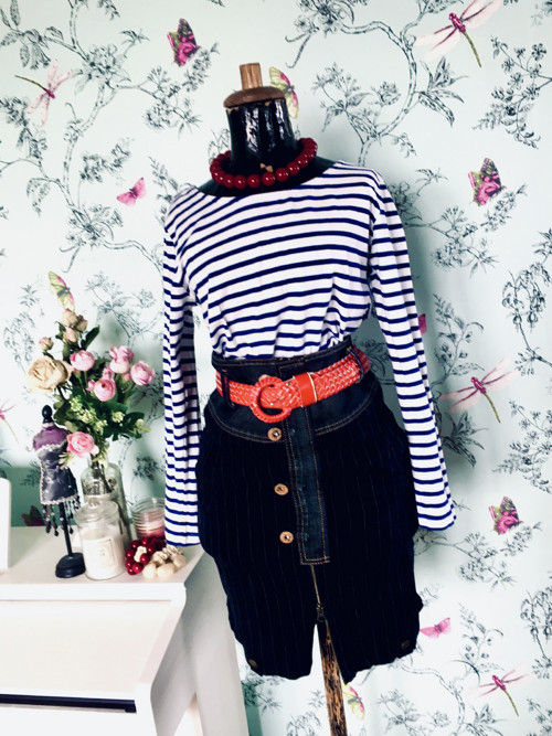 Sukně retro jeans, dandy — foto 1