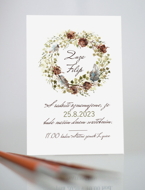 Svatební oznámení *Peříčka (No.286) — foto 1