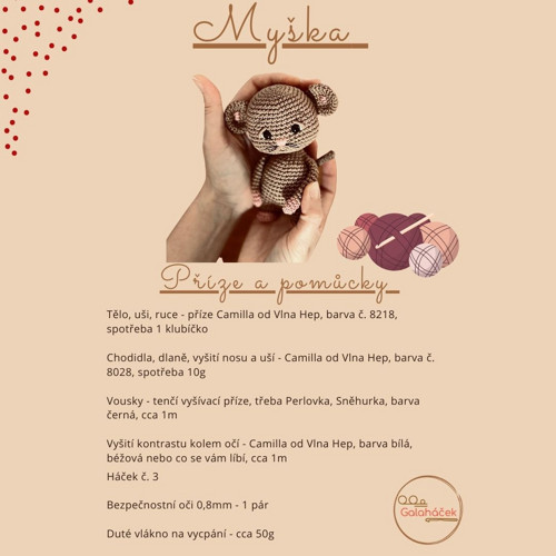 Háčkovaná Myška - PDF návod