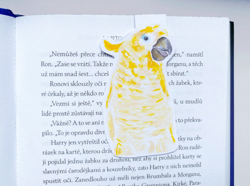 Kakadu - magnetická záložka