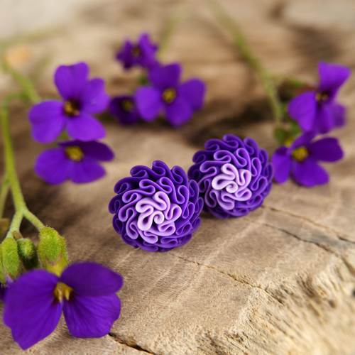 Náušnice Violet — foto 1