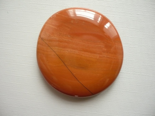 Placka - jaspis červený 46 mm, č.551f — foto 1