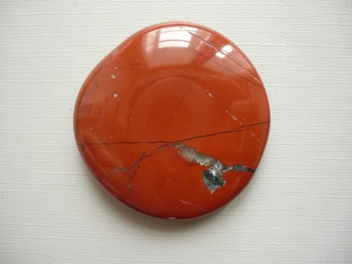 Placka - jaspis červený 44 mm, č.557f — foto 1