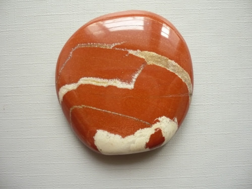 Placka - jaspis červený 44 mm, č.571f