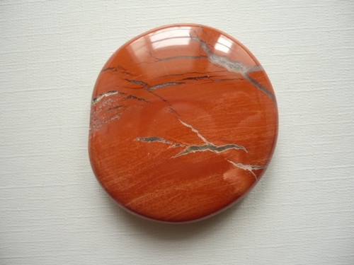 Placka - jaspis červený 44 mm, č.574f
