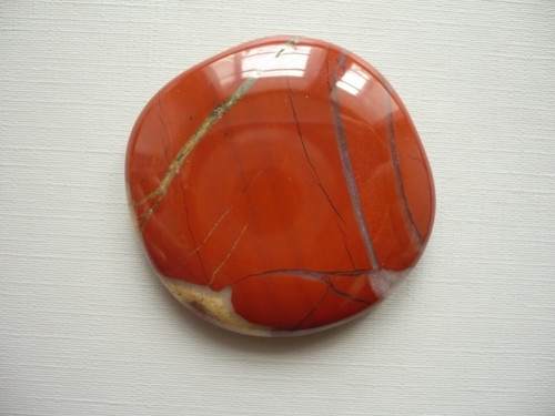 Placka - jaspis červený 44 mm, č.589f