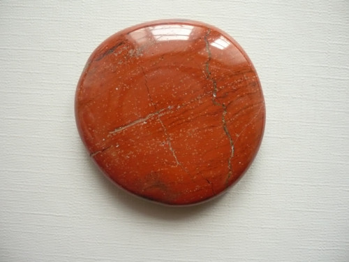 Placka - jaspis červený 42 mm, č.660f