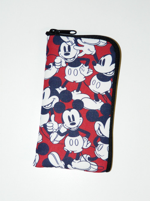 Pouzdro na mobil - Mickey na červené