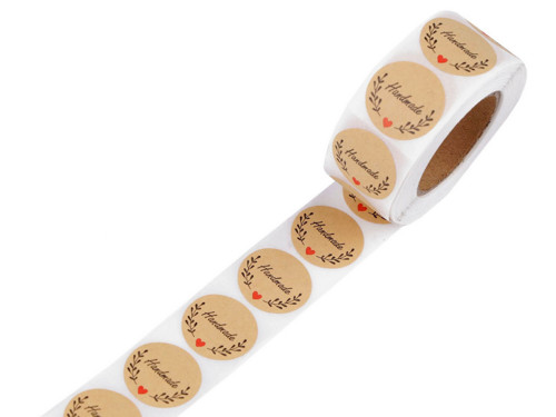 Papírové samolepky Handmade (50ks)