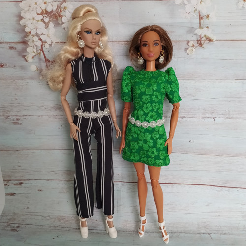 Sada pásku a naušnic pro Barbie i Poppy Parker
