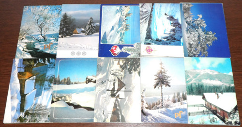 50x POHLEDNICE Vánoce, krajina, příroda
