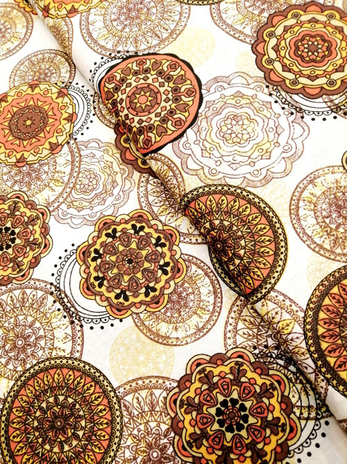 Plátno mandala v oranžové 060104