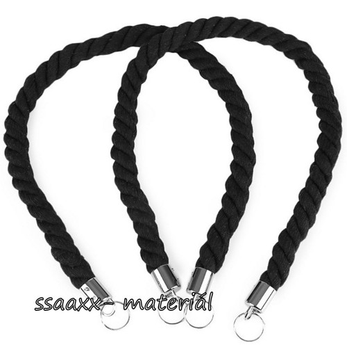 Bavlněná ucha ~ 70 cm ~ 2 ks ~ černá