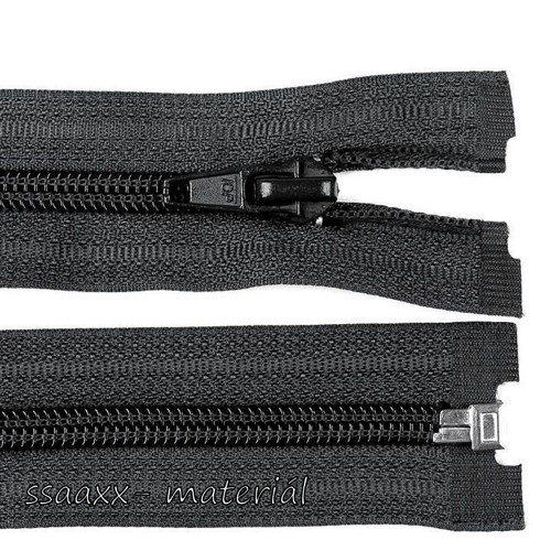 Spirálový zip bundový ~ 5 mm ~ 40 cm ~ černý