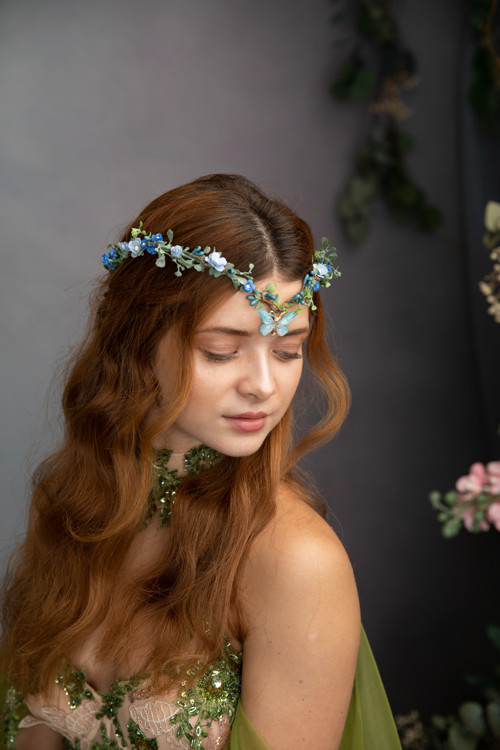 Svatební tiara "zaletět k nebi"