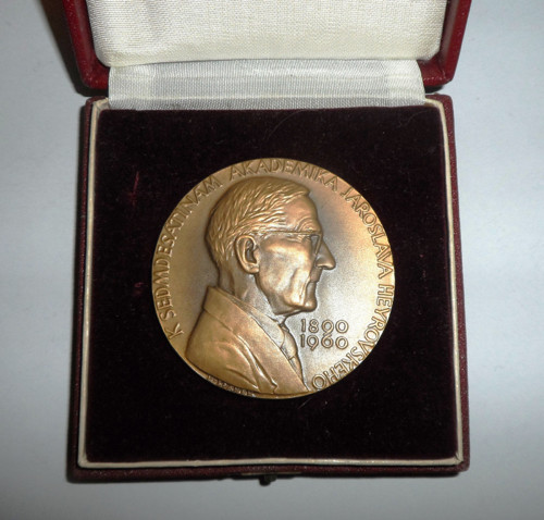 Unikátní pamětní PLAKETA Jaroslav Heyrovský, 1960
