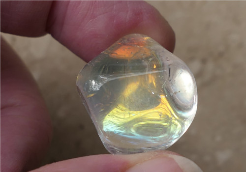 Křišťál - aqua aura (23 mm) J9972