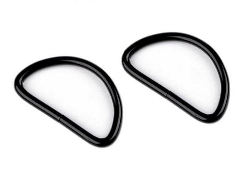 10ks černý lak polokroužek šíře 32 mm,