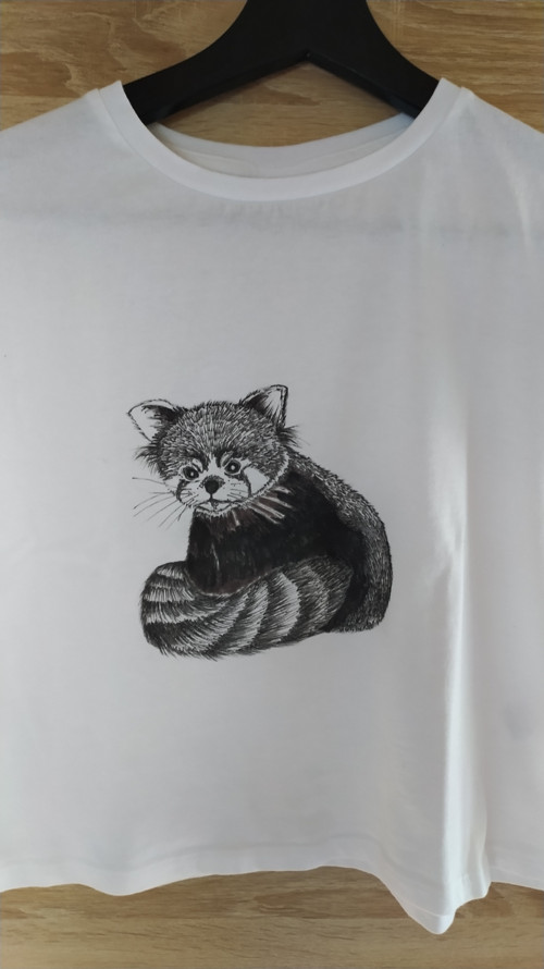 Tričko panda červená — foto 1