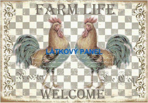 Bavlněný panel 14x20 cm - skladem