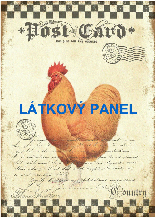 Bavlněný panel 14x20 cm - skladem