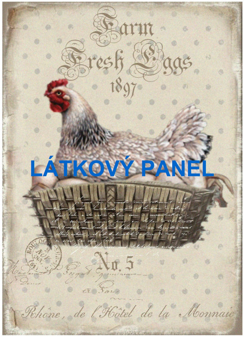 Bavlněný panel 14x20 cm - skladem