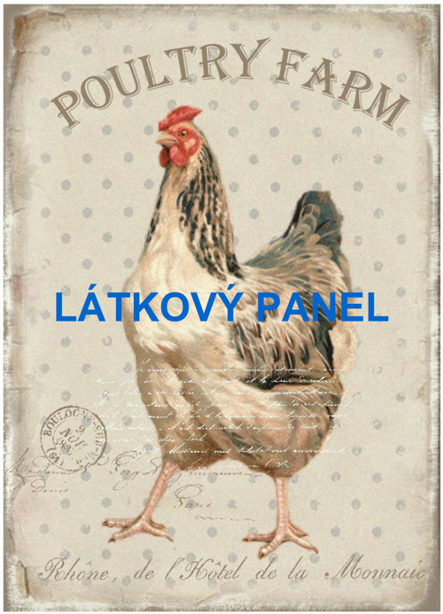 Bavlněný panel 14x20 cm - skladem — foto 1