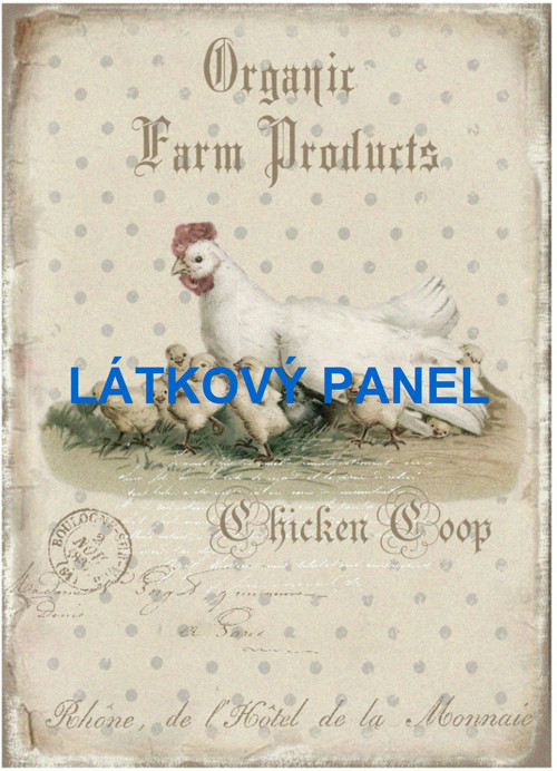 Bavlněný panel 14x20 cm - skladem — foto 1