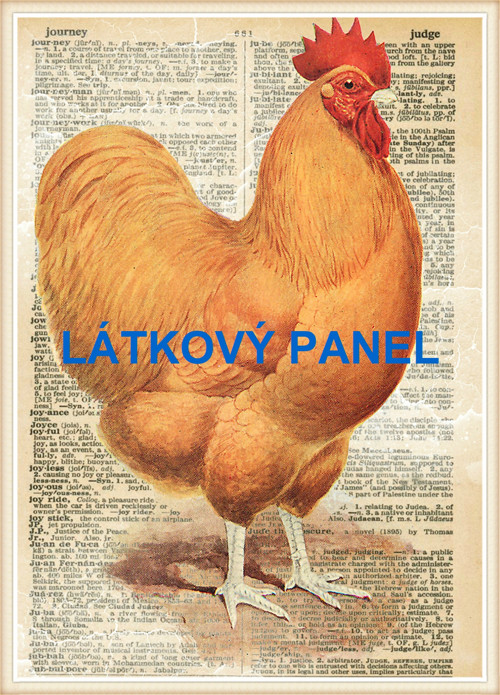 Bavlněný panel 21x30 cm - skladem — foto 1