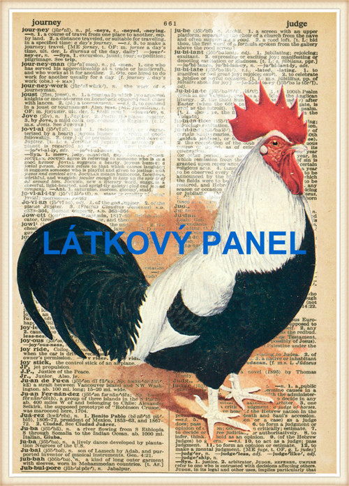 Bavlněný panel 21x30 cm - skladem — foto 1