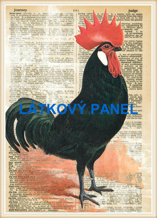 Bavlněný panel 21x30 cm - skladem — foto 1