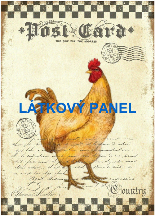 Bavlněný panel 21x30 cm - skladem