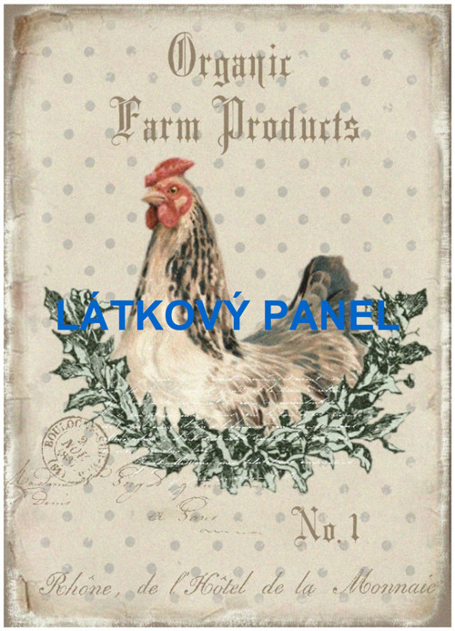 Bavlněný panel 21x30 cm - skladem