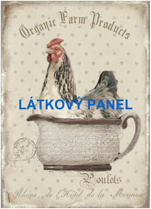 Bavlněný panel 21x30 cm - skladem