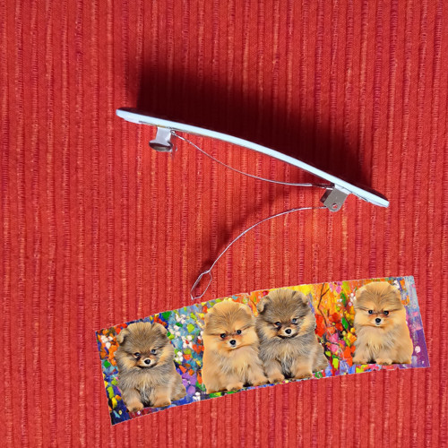 Špic Pomeranian Automatická Spona Do Vlasů