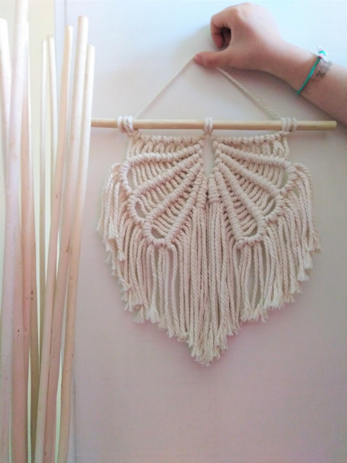 Macramé křídla střední velikost