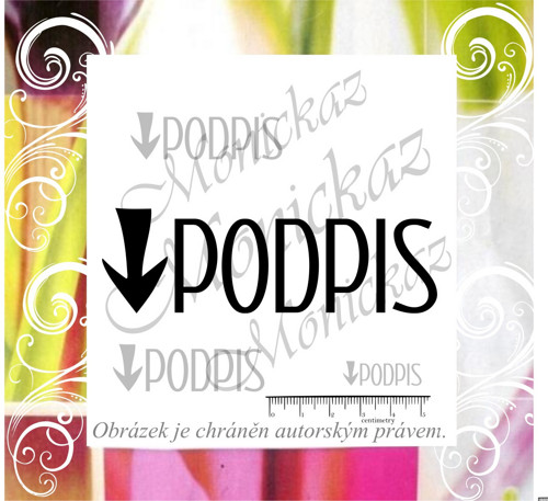 Podpis 1402. Razítko.