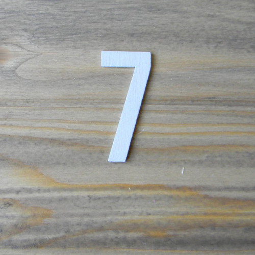 Dřevěná číslice 7 - 4cm