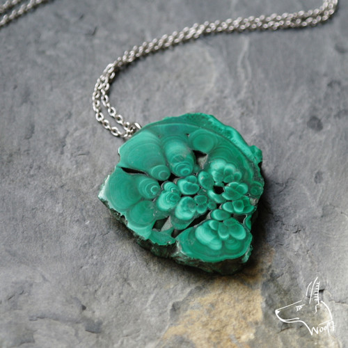 Malý malachitový talisman — foto 1