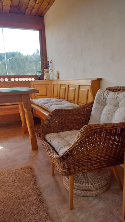 Sedák na židle, větvičky na režné