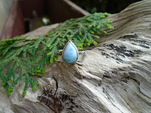 Strieborny prsteň Ag 925 Larimar