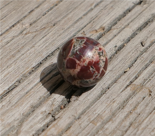 Kulička 10,2 mm - jaspis brekciový V64