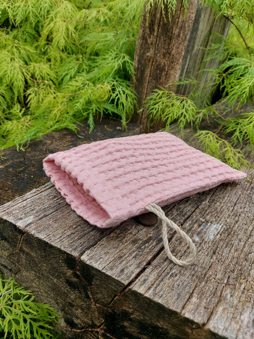 Lněná žínka Pink