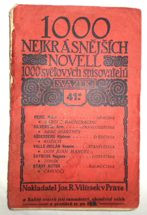1000 nejkrásnějších novell 1000 spisovatelů, 1915