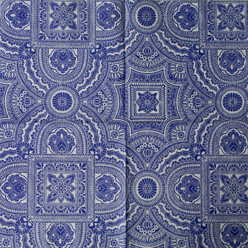 Modrý ornament