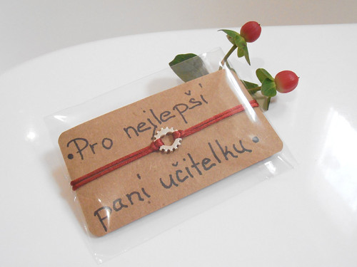 *Pro paní učitelku - náramek - Srdíčko*