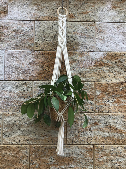 Macramé závěs na květiny